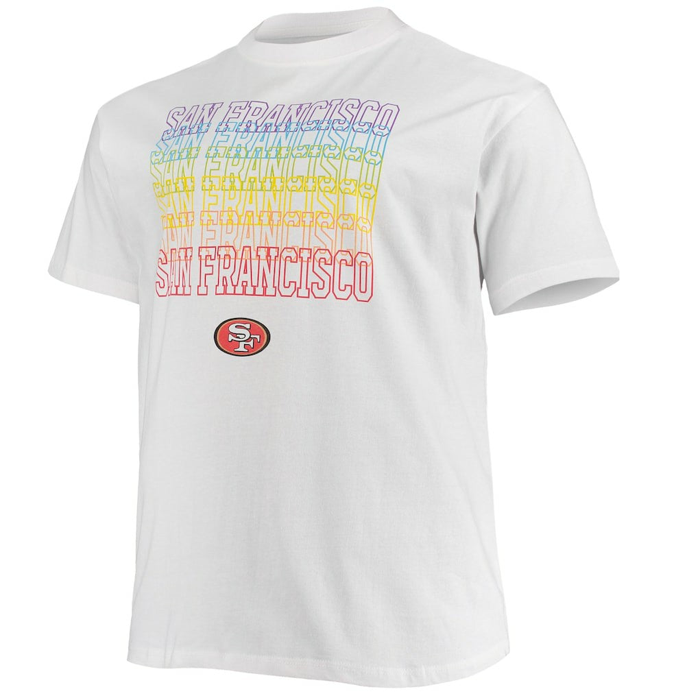 San Francisco 49ers Big & Tall City Pride T-Shirt - White cheap