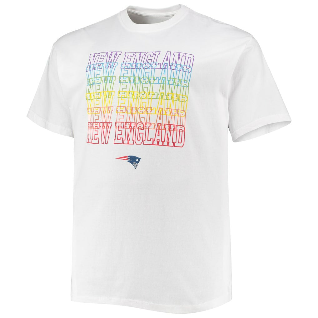 New England Patriots Big & Tall City Pride T-Shirt - White on sale