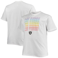 Las Vegas Raiders Big & Tall City Pride T-Shirt - White on sale