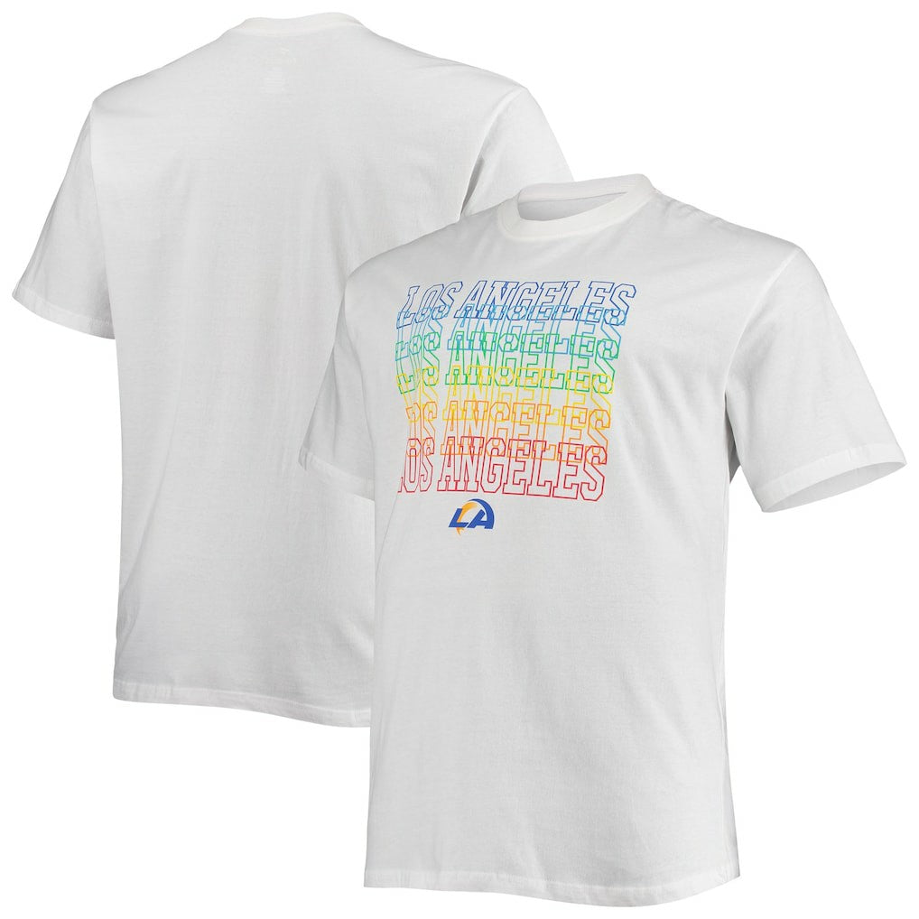 Los Angeles Rams Big & Tall City Pride T-Shirt - White for sale
