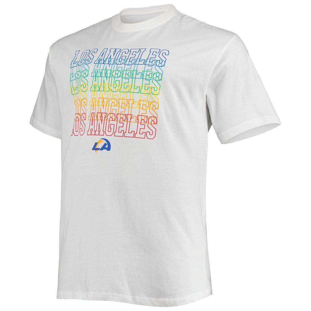 Los Angeles Rams Big & Tall City Pride T-Shirt - White for sale