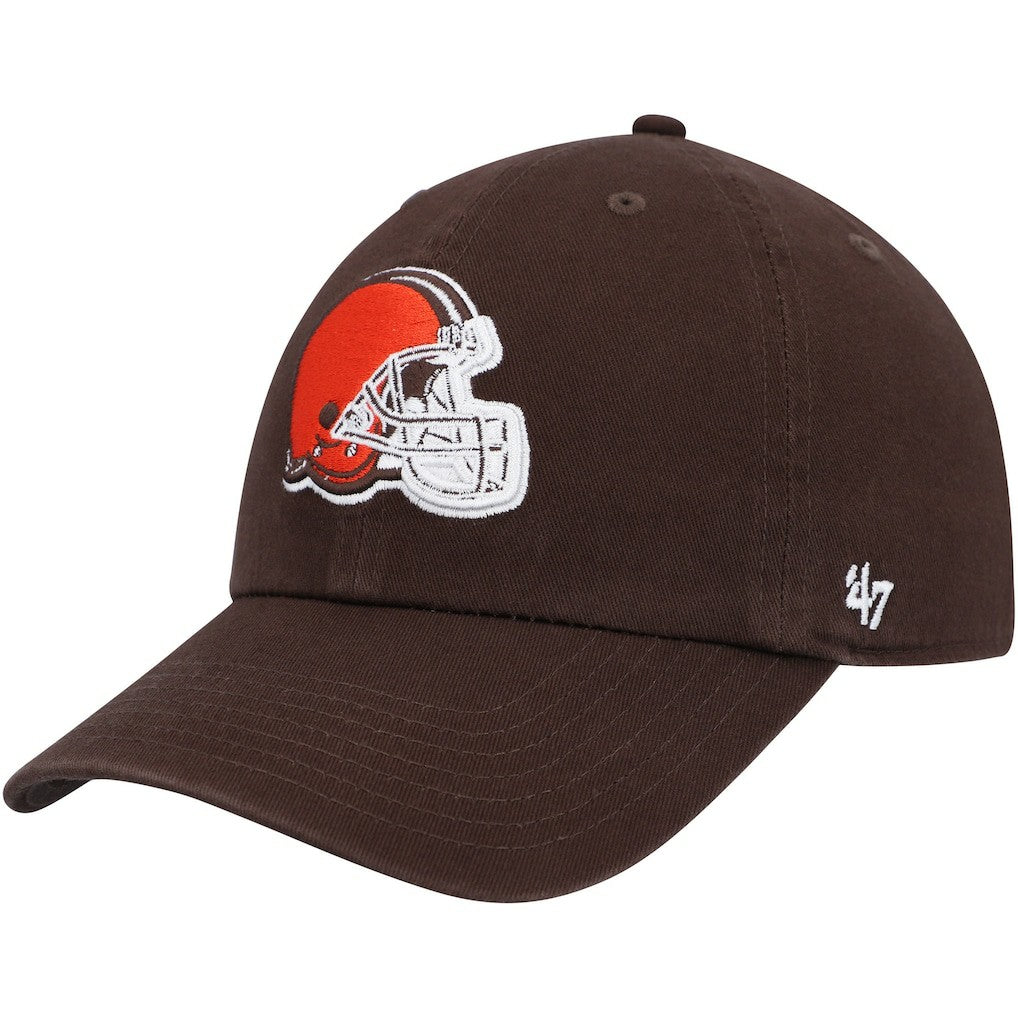 Cleveland Browns '47 Youth Team Logo Clean Up Adjustable Hat - Brown on sale