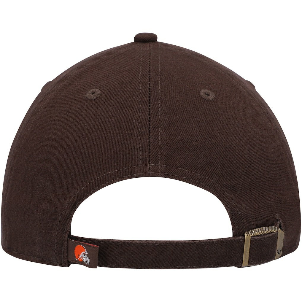 Cleveland Browns '47 Youth Team Logo Clean Up Adjustable Hat - Brown on sale