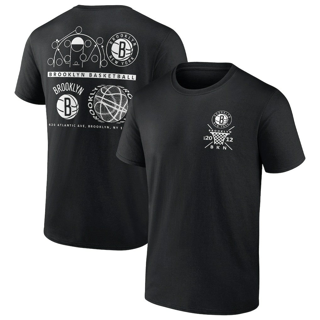 Brooklyn Nets Court Street Collective T-Shirt - Black on sale
