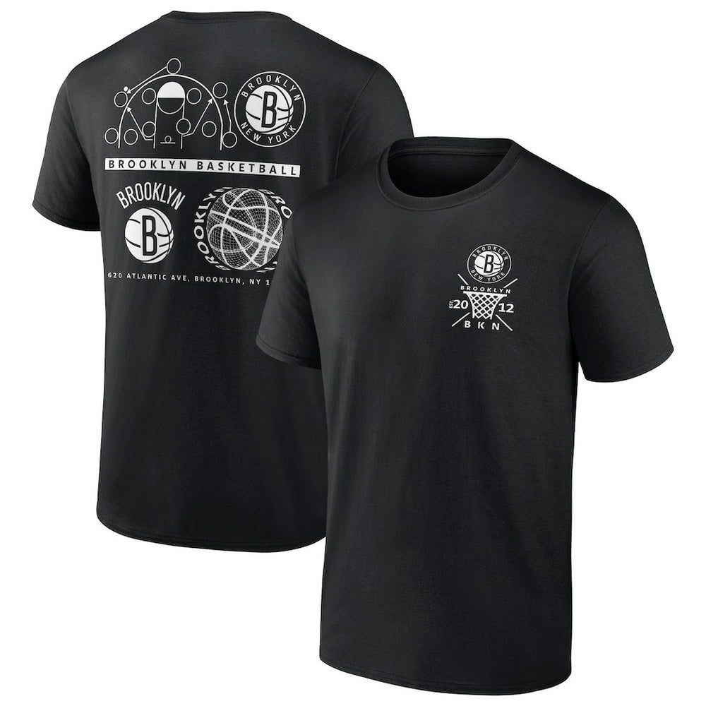 Brooklyn Nets Court Street Collective T-Shirt - Black on sale