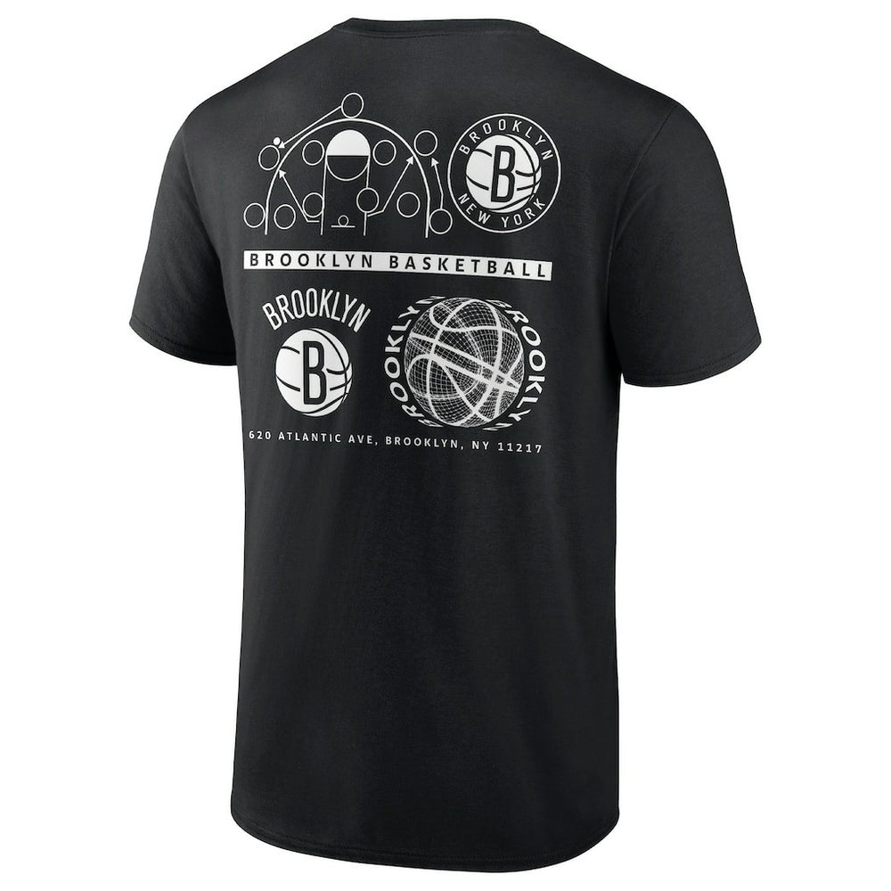 Brooklyn Nets Court Street Collective T-Shirt - Black on sale