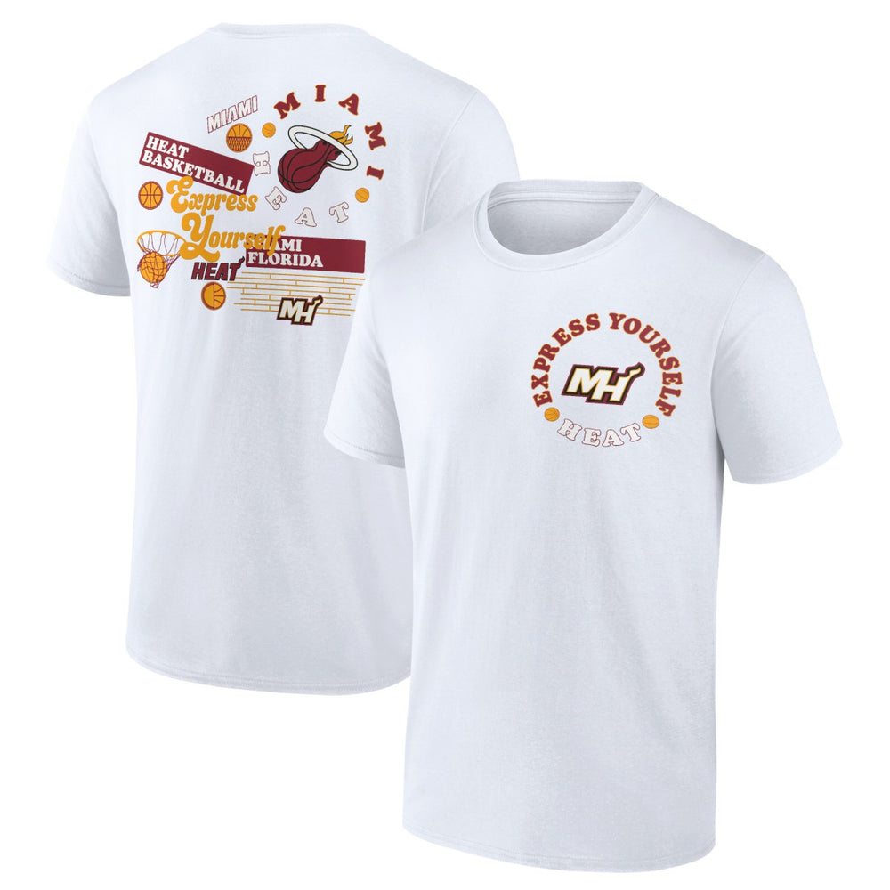 Miami Heat Street Collective T-Shirt - White shop