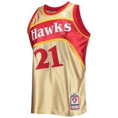 Dominique Wilkins Atlanta Hawks 75th Anniversary 1986/87 Hardwood Classics Swingman Jersey - Gold sale