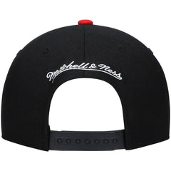 Philadelphia 76ers Hardwood Classics Low Big Face Snapback Hat - Black/Red for sale