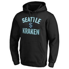 Seattle Kraken Fanatics Big & Tall Victory Arch Pullover Hoodie - Black Hoodies