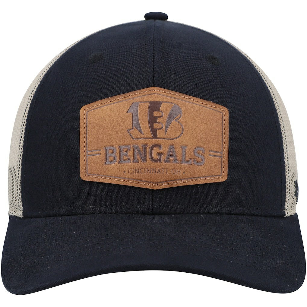 Cincinnati Bengals '47 Rawhide Trucker Adjustable Hat - Dark Navy/Natural for sale