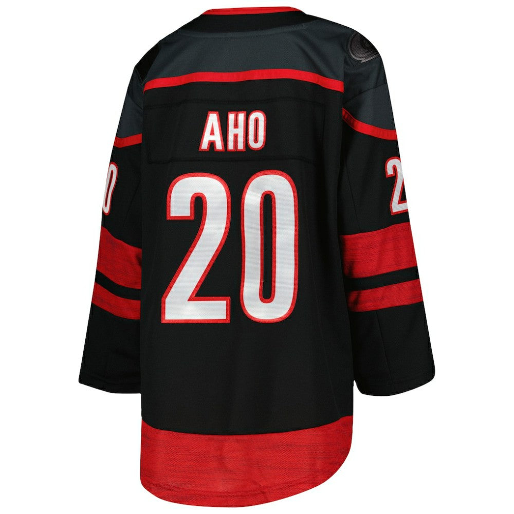 Sebastian Aho Carolina Hurricanes Youth Home Premier Player Jersey - Black Jerseys