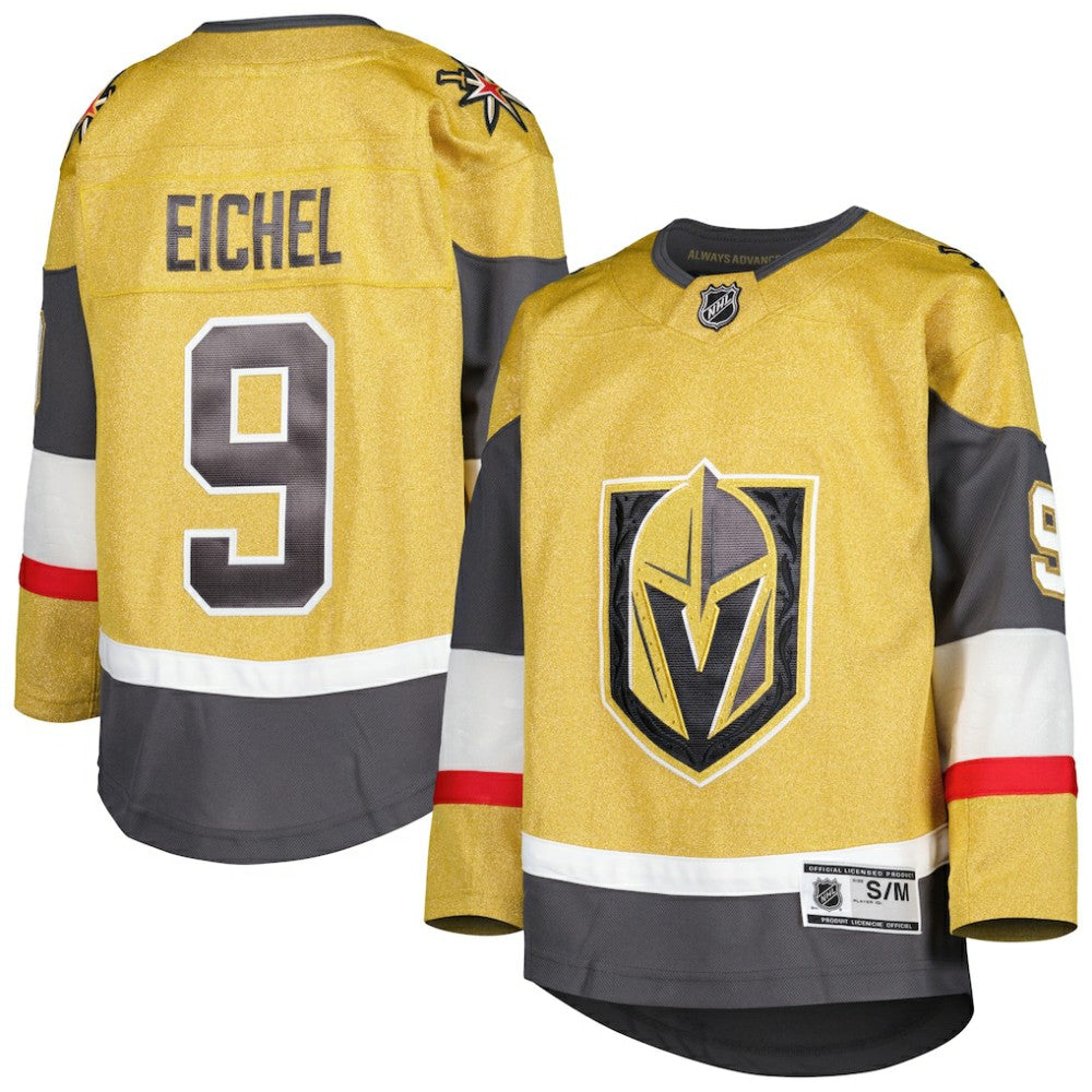 Jack Eichel Vegas Golden Knights Youth Home Premier Player Jersey - Gold Jerseys