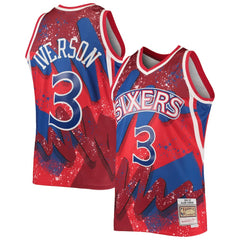 Allen Iverson Philadelphia 76ers Hardwood Classics 1996/97 Hyper Hoops Swingman Jersey - Red on sale