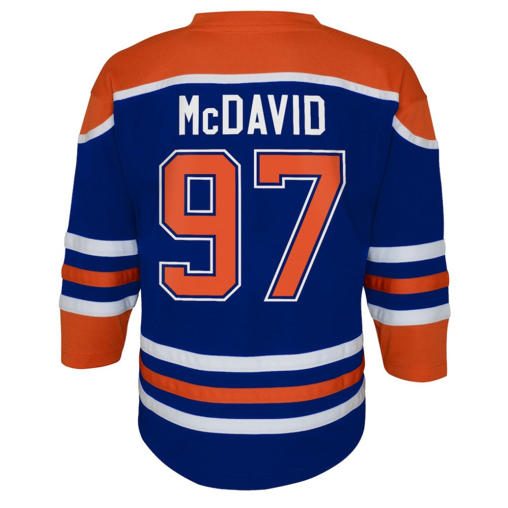 Connor McDavid Edmonton Oilers Youth Home Replica Player Jersey - Royal Jerseys
