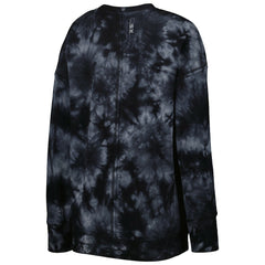 New Orleans Saints MSX by Michael Strahan Women's Bailey Tie-Dye Tri-Blend Pullover Sweatshirt - Black discount