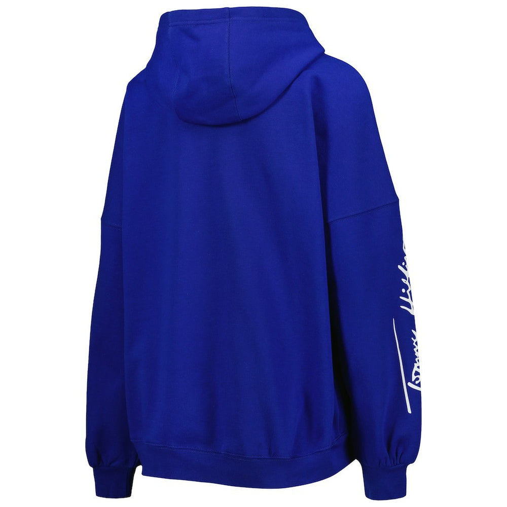 Buffalo Bills Tommy Hilfiger Women's Becca Drop Shoulder Pullover Hoodie - Royal on sale
