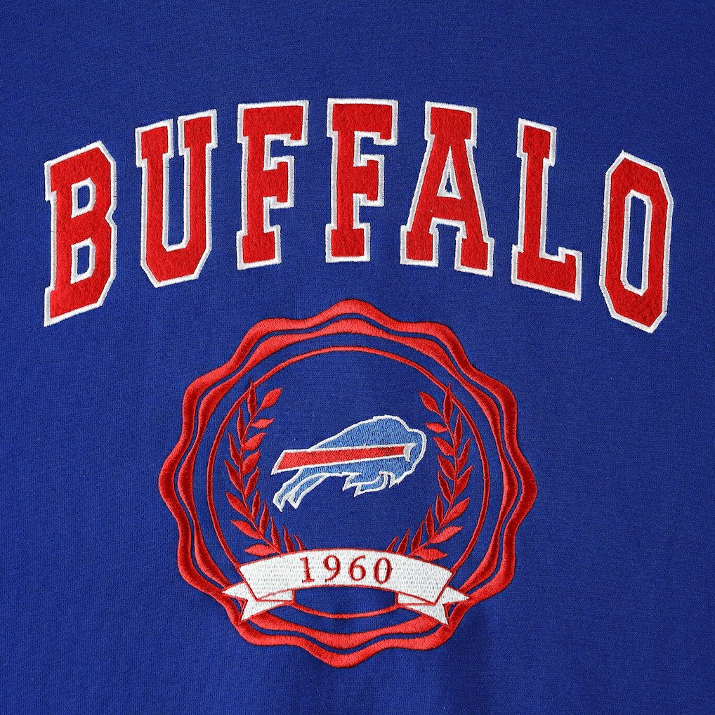 Buffalo Bills Tommy Hilfiger Women's Becca Drop Shoulder Pullover Hoodie - Royal on sale