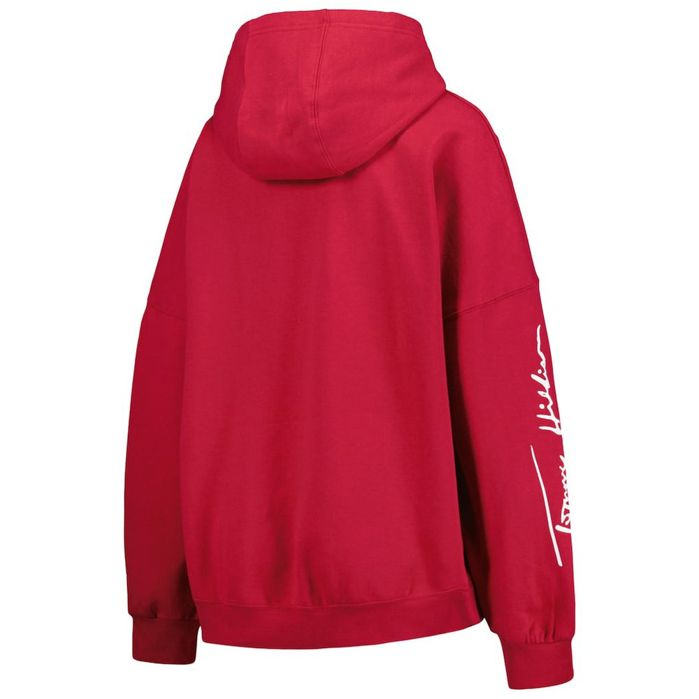 Arizona Cardinals Tommy Hilfiger Women's Becca Drop Shoulder Pullover Hoodie - Cardinal for sale