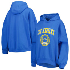 Los Angeles Chargers Tommy Hilfiger Women's Becca Drop Shoulder Pullover Hoodie - Powder Blue discount