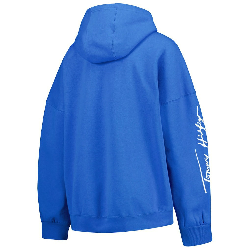 Los Angeles Chargers Tommy Hilfiger Women's Becca Drop Shoulder Pullover Hoodie - Powder Blue discount