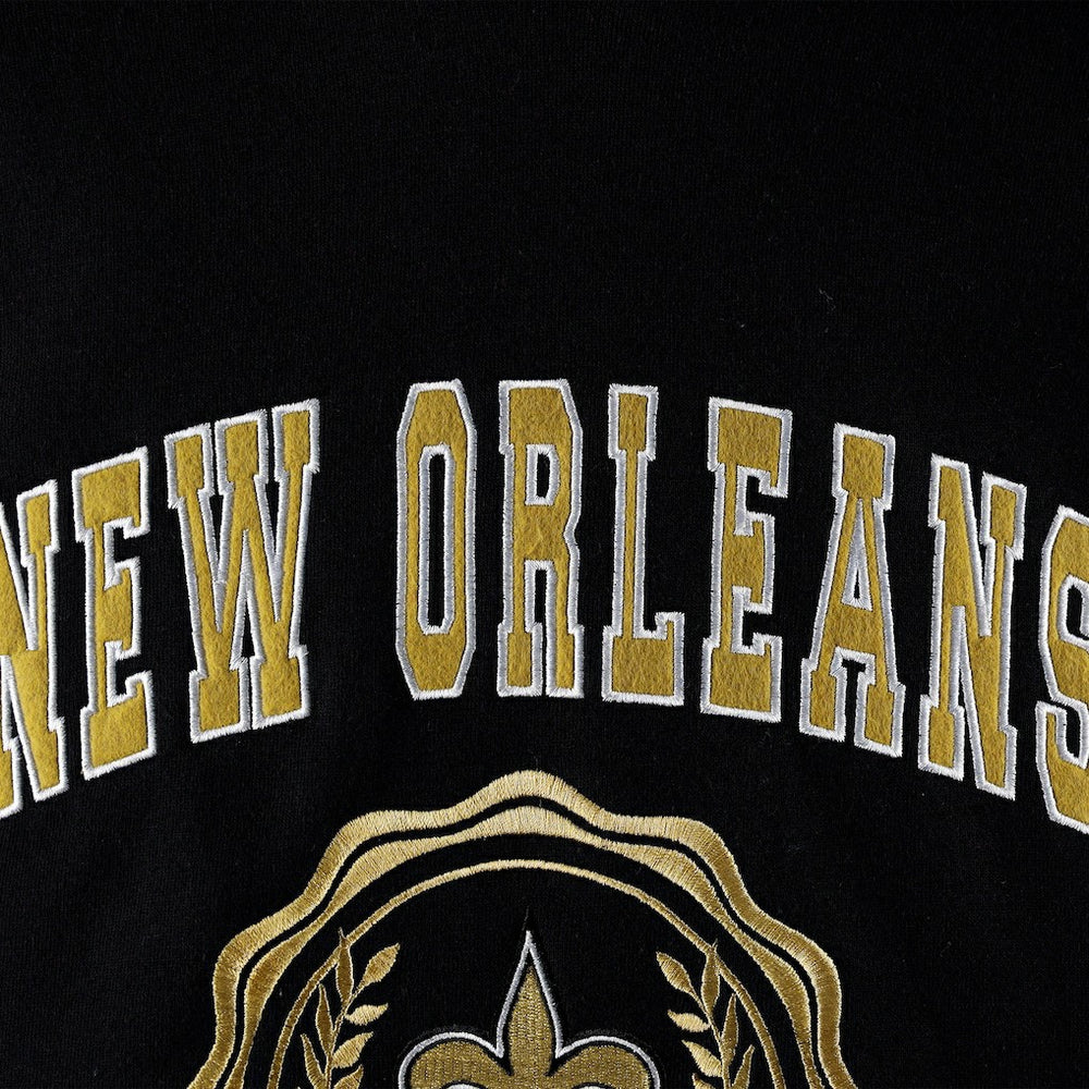 New Orleans Saints Tommy Hilfiger Women's Becca Drop Shoulder Pullover Hoodie - Black discount