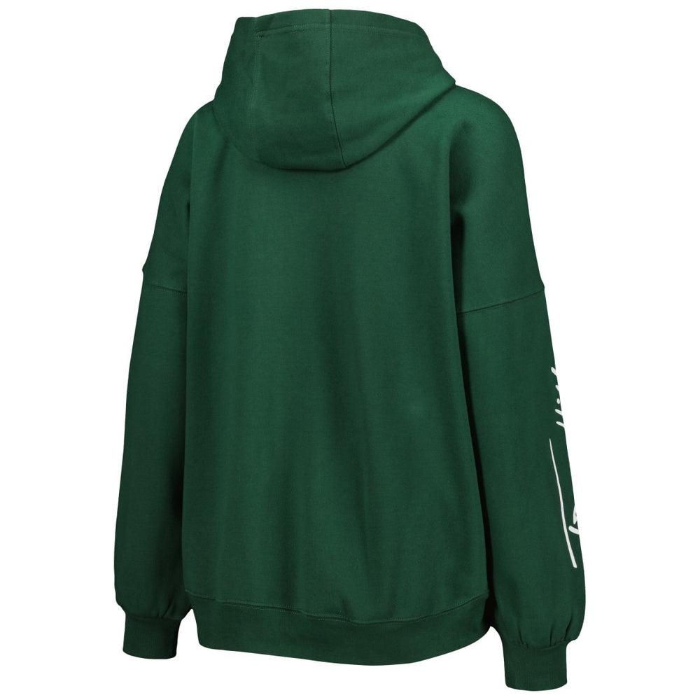 Green Bay Packers Tommy Hilfiger Women's Becca Drop Shoulder Pullover Hoodie - Green cheap