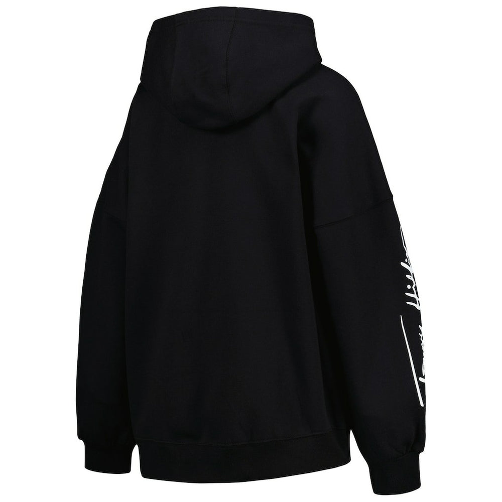 Las Vegas Raiders Tommy Hilfiger Women's Becca Drop Shoulder Pullover Hoodie - Black discount