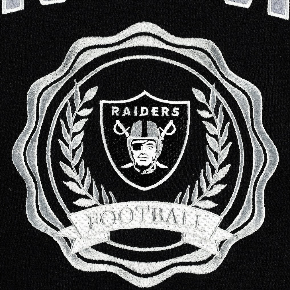 Las Vegas Raiders Tommy Hilfiger Women's Becca Drop Shoulder Pullover Hoodie - Black discount