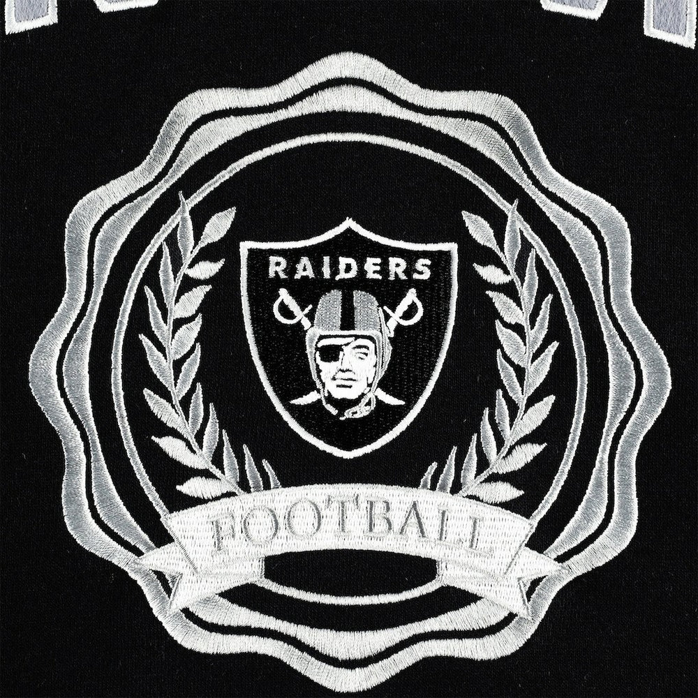 Las Vegas Raiders Tommy Hilfiger Women's Becca Drop Shoulder Pullover Hoodie - Black discount