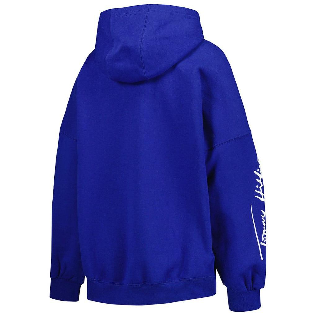 Los Angeles Rams Tommy Hilfiger Women's Becca Drop Shoulder Pullover Hoodie - Royal on sale