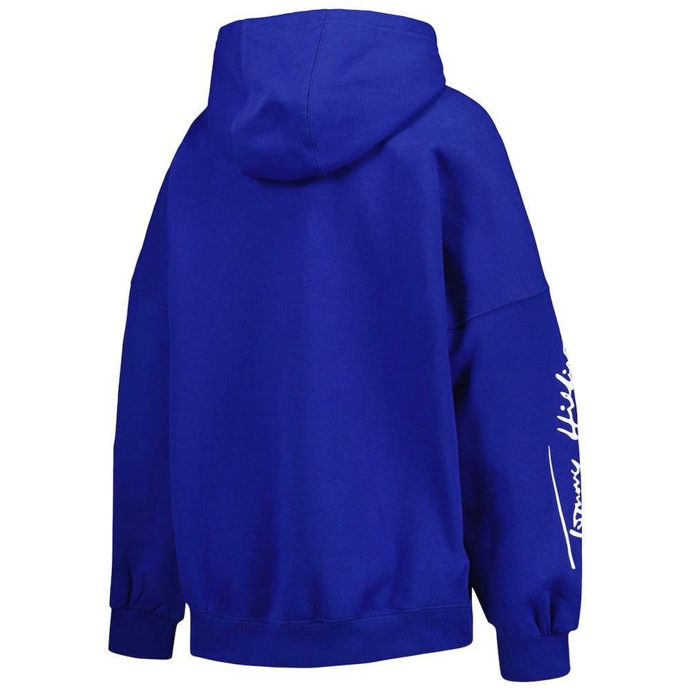 Los Angeles Rams Tommy Hilfiger Women's Becca Drop Shoulder Pullover Hoodie - Royal on sale