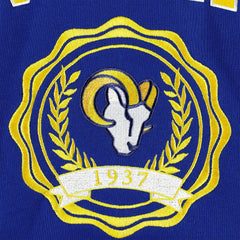 Los Angeles Rams Tommy Hilfiger Women's Becca Drop Shoulder Pullover Hoodie - Royal on sale
