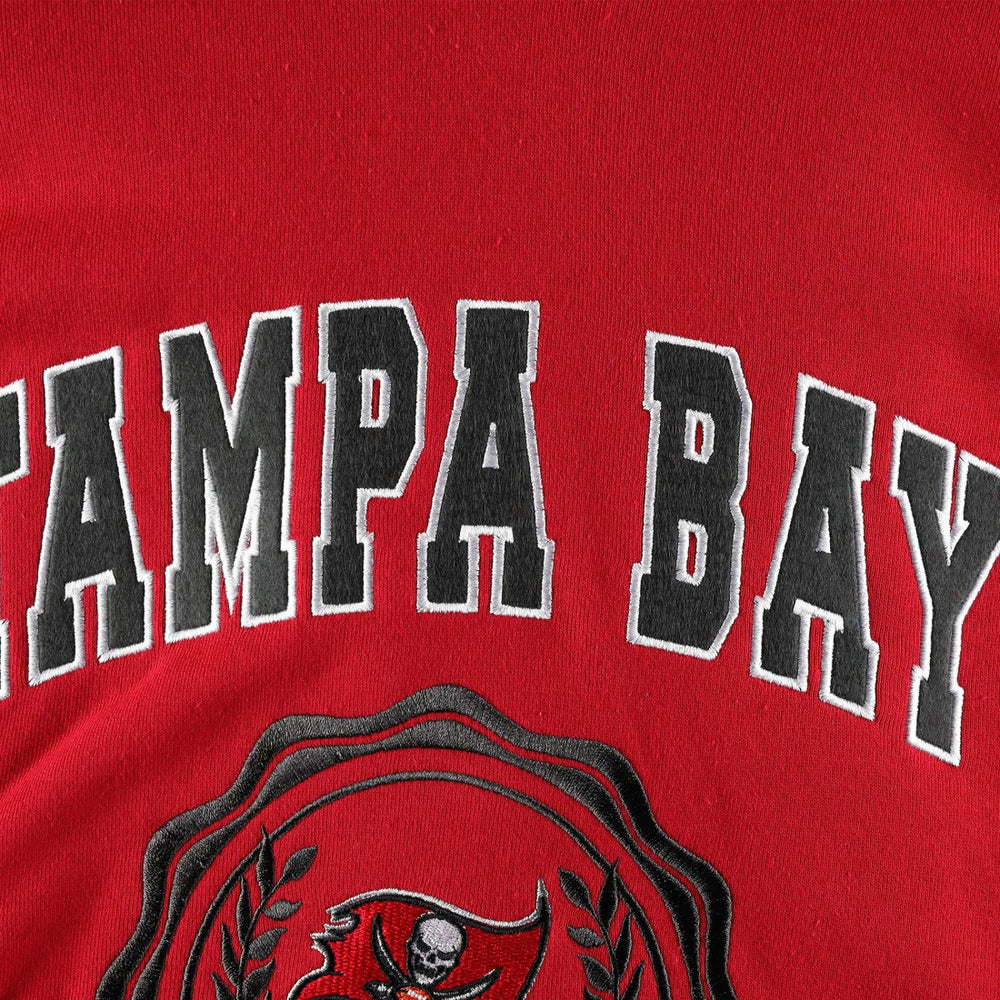 Tampa Bay Buccaneers Tommy Hilfiger Women's Becca Drop Shoulder Pullover Hoodie - Red outlet