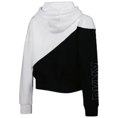 New Orleans Saints DKNY Sport Women's Bobbi Color Blocked Pullover Hoodie - White/Black cheap