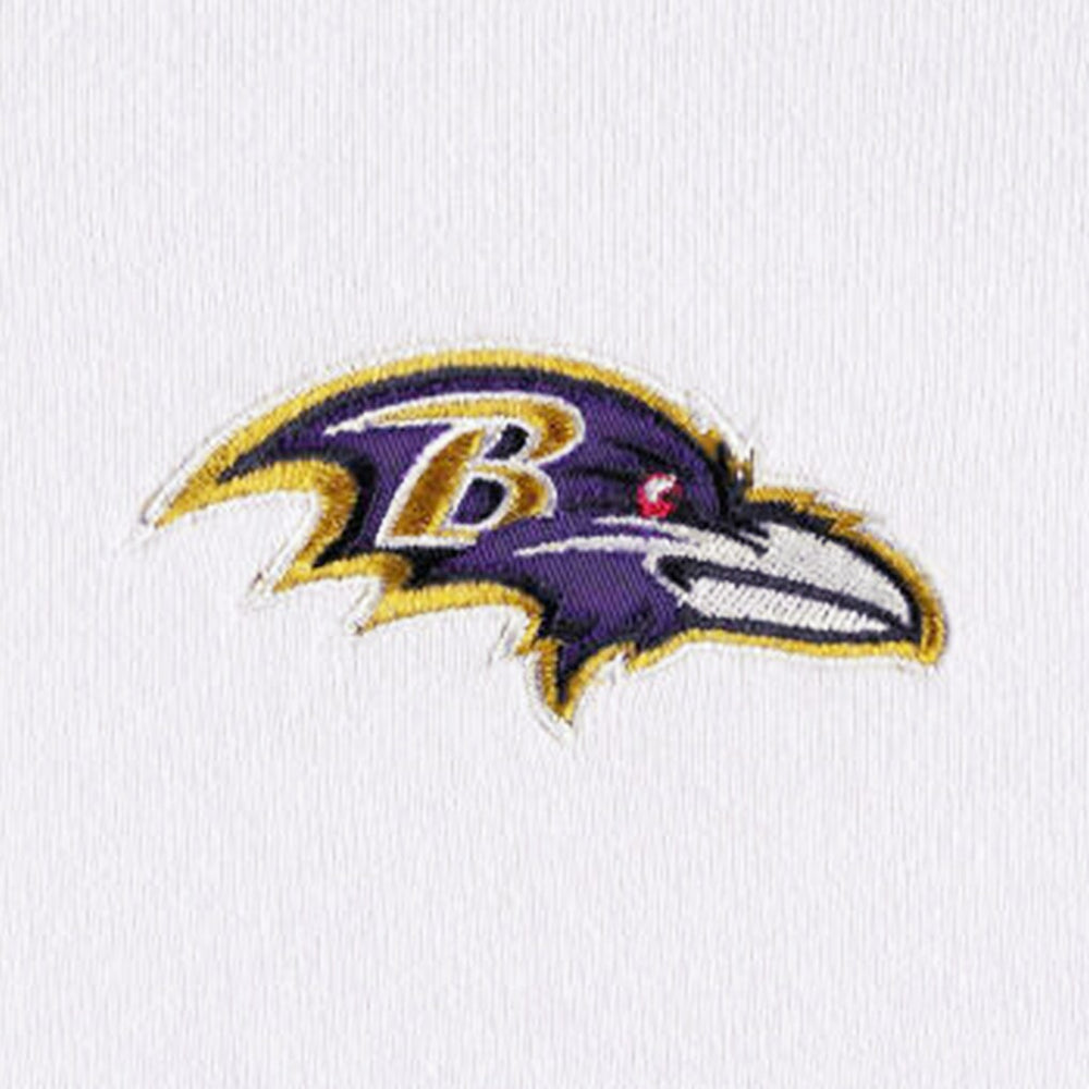 Baltimore Ravens DKNY Sport Women's Bobbi Color Blocked Pullover Hoodie - White/Purple discount