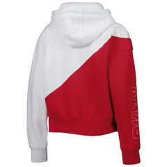 Tampa Bay Buccaneers DKNY Sport Women's Bobbi Color Blocked Pullover Hoodie - White/Red on sale