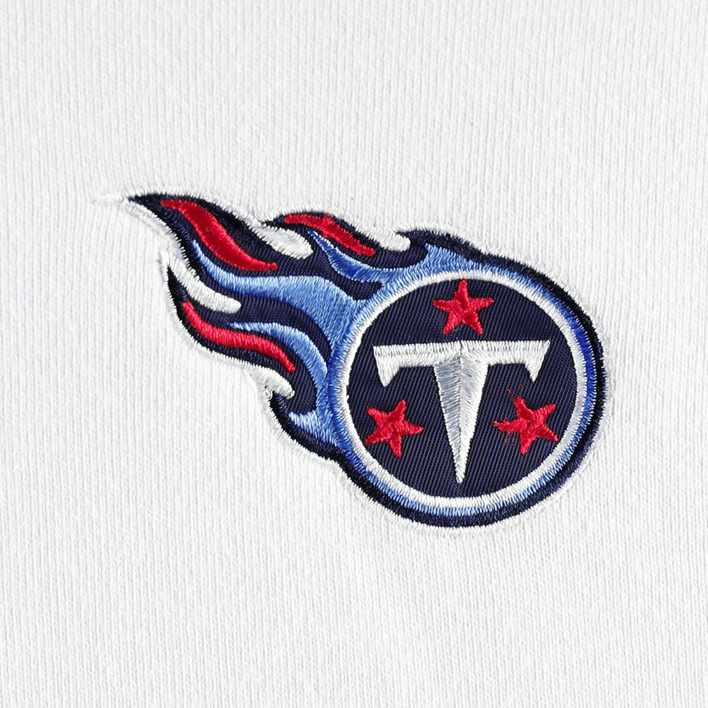 Tennessee Titans DKNY Sport Women's Bobbi Color Blocked Pullover Hoodie - White/Navy sale