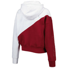 Washington Commanders DKNY Sport Women's Bobbi Color Blocked Pullover Hoodie - White/Burgundy cheap