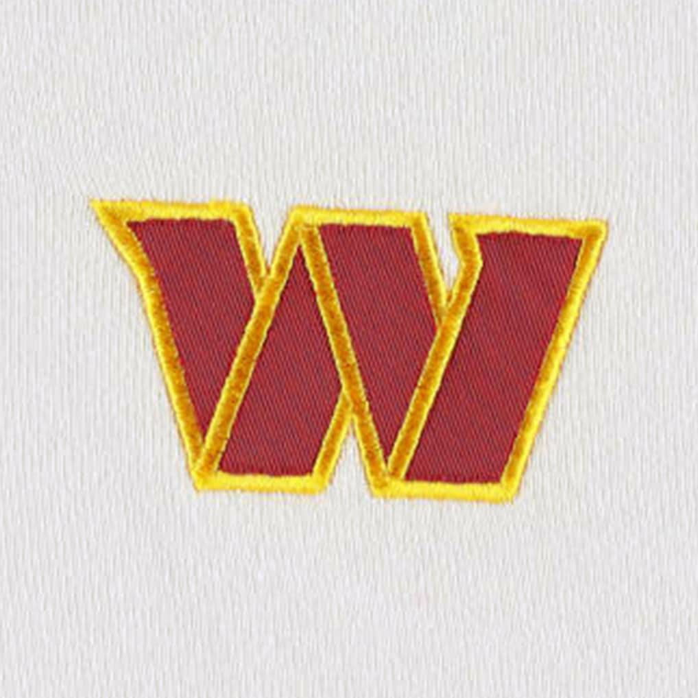 Washington Commanders DKNY Sport Women's Bobbi Color Blocked Pullover Hoodie - White/Burgundy cheap