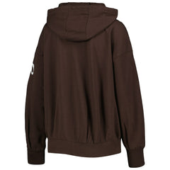 Cleveland Browns MSX by Michael Strahan Women's Emerson Lightweight Full-Zip Hoodie - Brown cheap