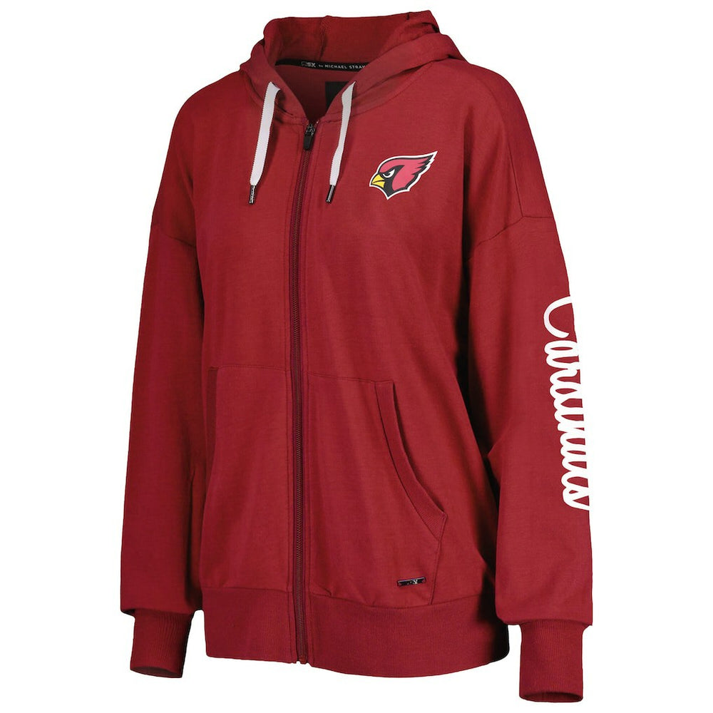 Arizona Cardinals MSX by Michael Strahan Women's Emerson Lightweight Full-Zip Hoodie - Cardinal online