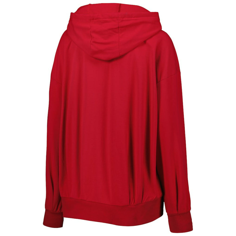 Atlanta Falcons MSX by Michael Strahan Women's Emerson Lightweight Full-Zip Hoodie - Red outlet