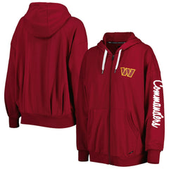 Washington Commanders MSX by Michael Strahan Women's Emerson Lightweight Full-Zip Hoodie - Burgundy sale