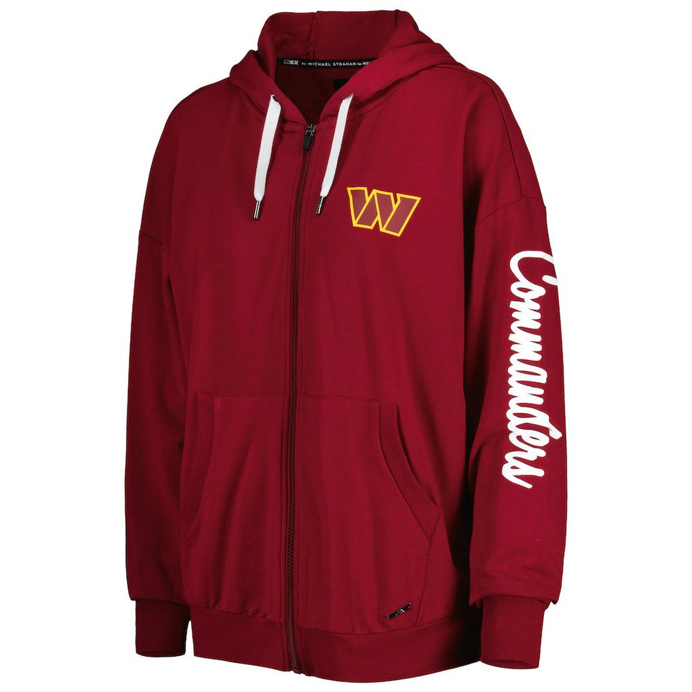 Washington Commanders MSX by Michael Strahan Women's Emerson Lightweight Full-Zip Hoodie - Burgundy sale