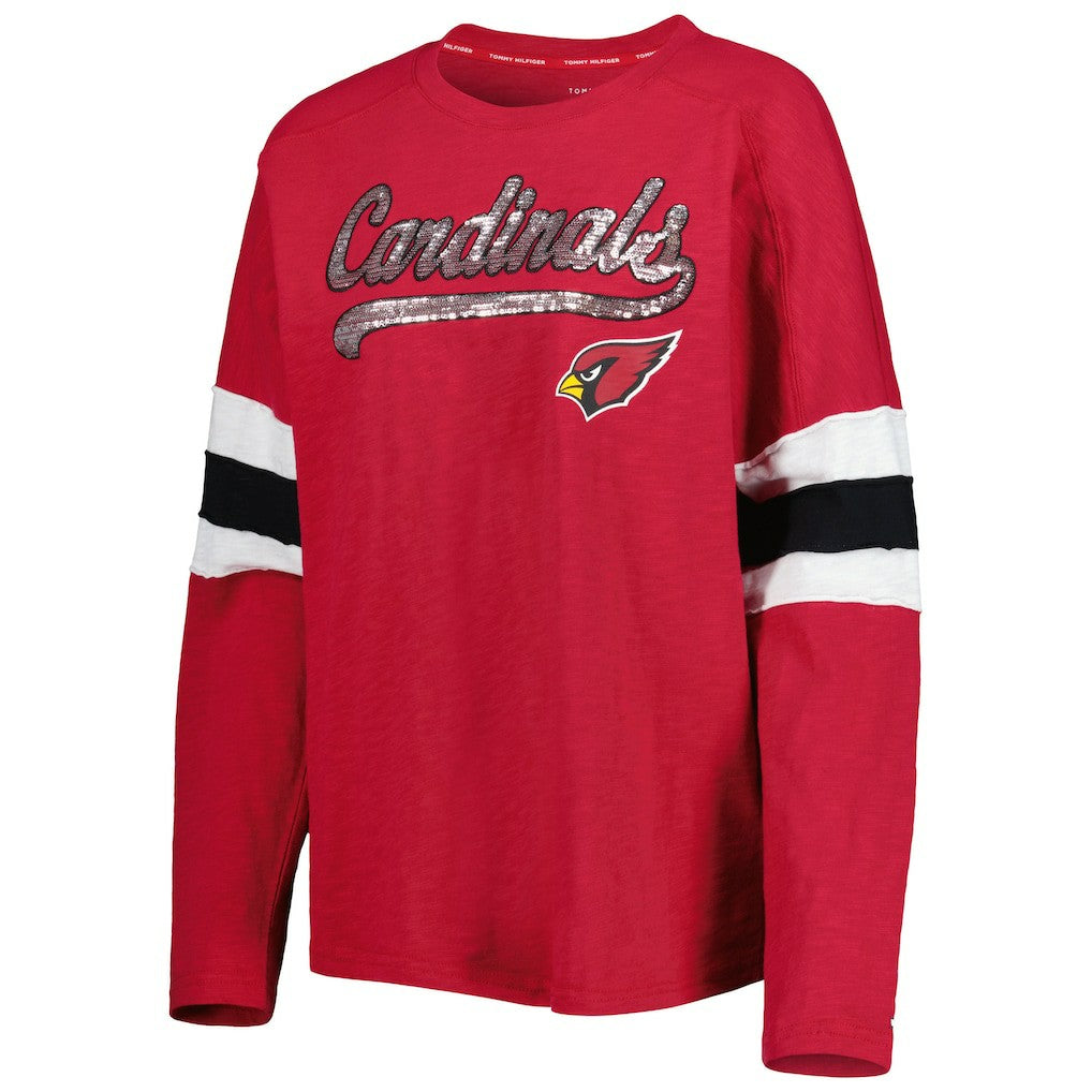 Arizona Cardinals Tommy Hilfiger Women's Justine Long Sleeve Tunic T-Shirt - Cardinal online