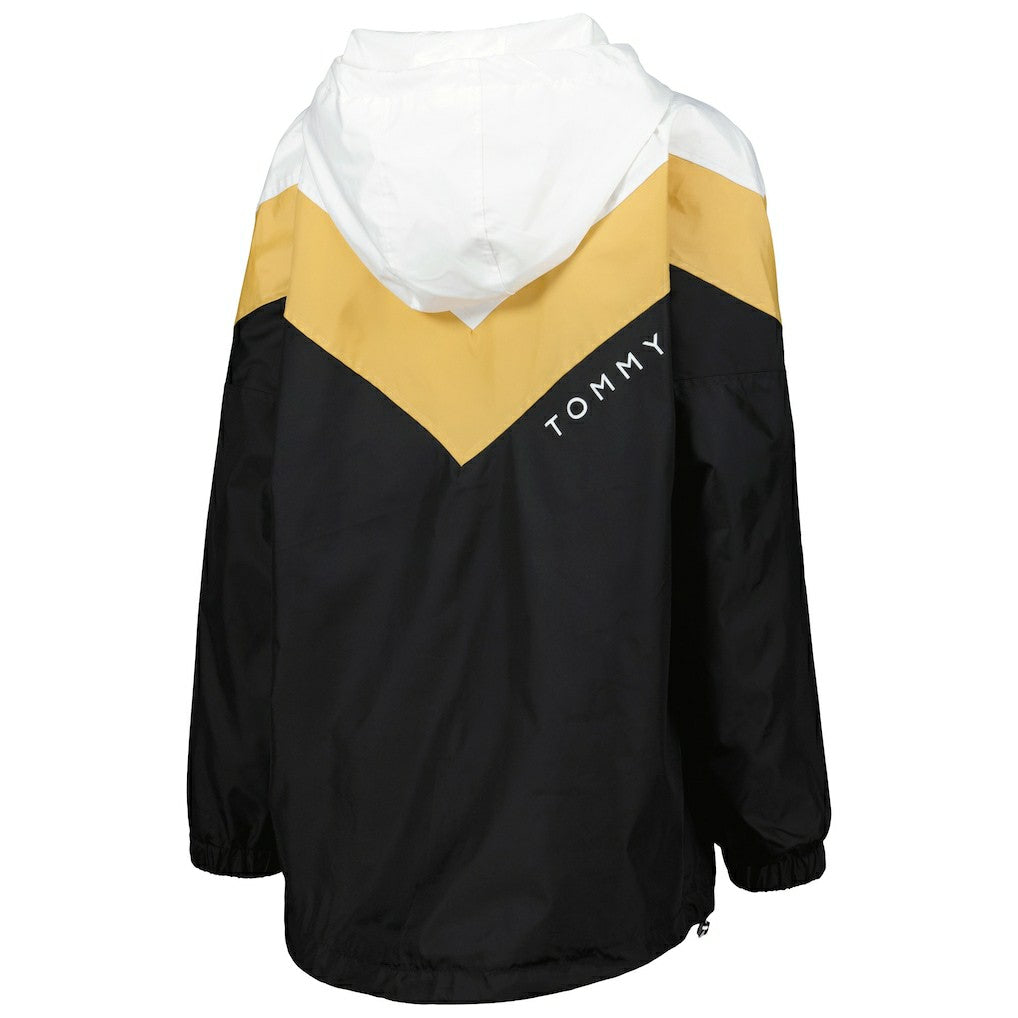 New Orleans Saints Tommy Hilfiger Women's Staci Half-Zip Hoodie Windbreaker Jacket - White/Gold on sale