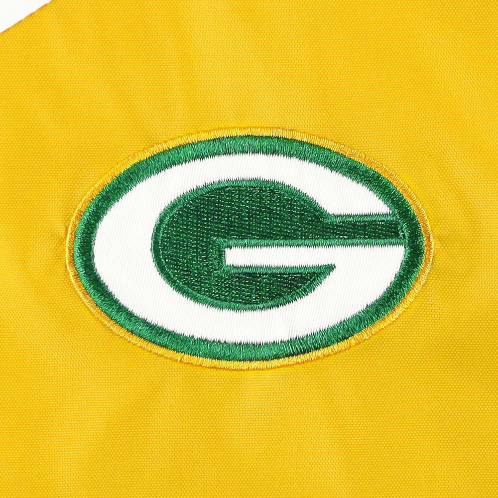 Green Bay Packers Tommy Hilfiger Women's Staci Half-Zip Hoodie Windbreaker Jacket - White/Gold online