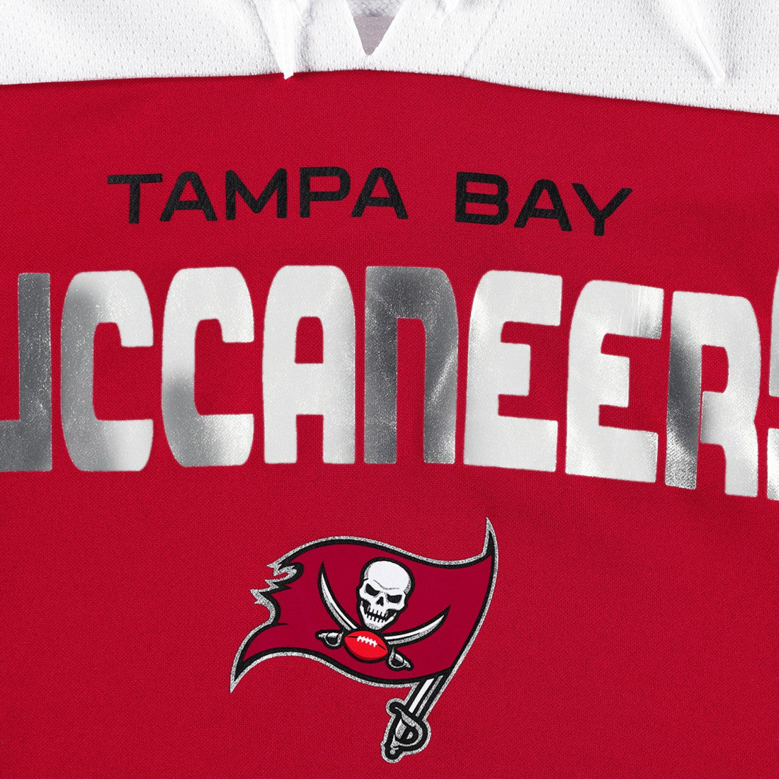 Tampa Bay Buccaneers G-III 4Her by Carl Banks Women's Double Team 3/4-Sleeve Lace-Up T-Shirt - Red/White outlet