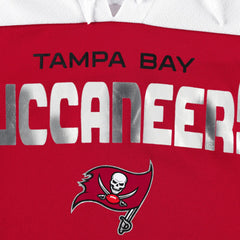 Tampa Bay Buccaneers G-III 4Her by Carl Banks Women's Double Team 3/4-Sleeve Lace-Up T-Shirt - Red/White outlet
